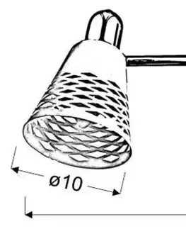 Nástěnná lampa 2x40W E14 Discovery bílá