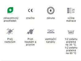 Ortopedická matrace Guard Medical + polštář Antibacterial Gel ZDARMA Tropico