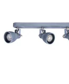 Nástěnná lampa 3X40W GU10 matně šedá, jasan