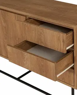 Skříňka Ruba Walnut and Black
