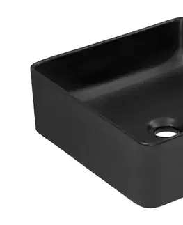 ArtCom Keramické umyvadlo UM-6276 SLIM 40 | černý mat 40 cm