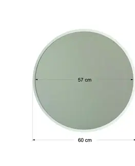 Zrcadlo Yuvarlak Ayna Beyaz 60 cm