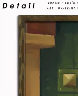 Dekorativní rámovaný obraz z MDF AI006