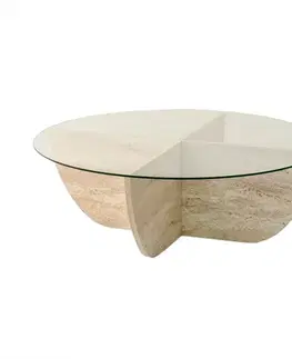 Konferenční stolek Lily Travertine
