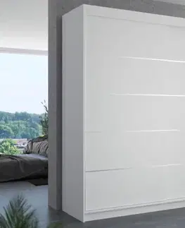 ArtAdrk Šatní skříň ESTEVA | bílá 200 cm