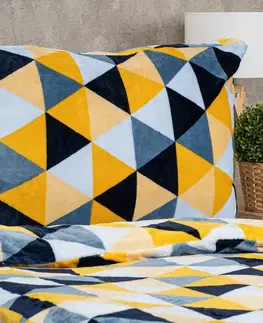4Home Povlečení mikroflanel Scandi triangle, 160 x 200 cm, 70 x 80 cm