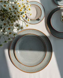 Talíř dezertní Coupe 20 cm sada 4 ks — Elements Day Mandala - 492519