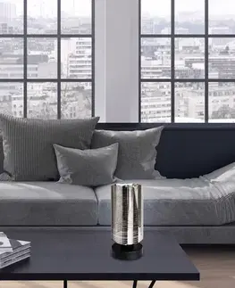 Stolní lampa chromované sklo zrcadlo Cox