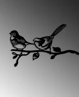 Zahradní dekorace Bird On The Branch 04 - Black