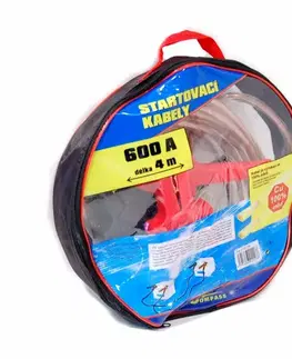 Compass Kabely startovací 600 A  4m 100% měď ZIPPER BAG