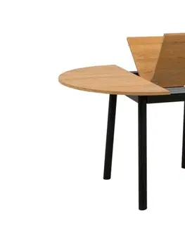 Extendable Dining Table Oliver - Oak, Black