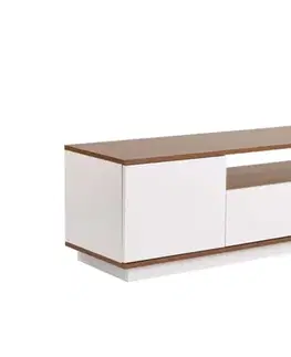 TV stolek Veramont - White, Walnut