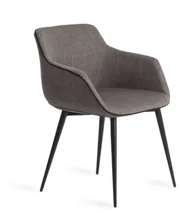Estila Moderní jídelní židle Forma Moderna s černými nožičkami 77cm