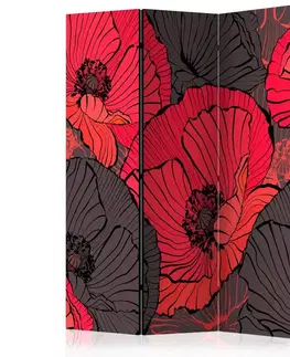 Paraván Pleated poppies Dekorhome