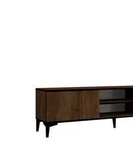 TV stolek Erem - Walnut, Black