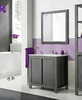 ArtCom Zrcadlo CLASSIC Graphite 841 | 80 cm Classic Grafit: zrcadlo CLASSIC GRAFIT 841 - 80 cm | 80 x 2 x 80 cm
