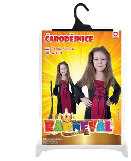 Rappa Dětský kostým Čarodějnice Morgana, vel. M