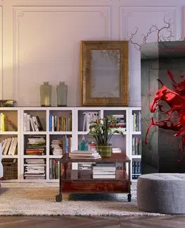 Paraván Red Ink Blot Dekorhome