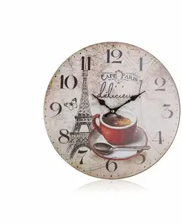 Nástěnné hodiny Cafe Paris, pr. 34 cm