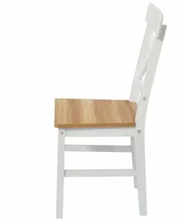 Jídelní set 4x židle + stůl Kampali, bílá