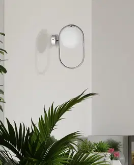 Nástěnná lampa Cordel chrom 1x28W G9 s bílým stínidlem