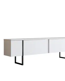 TV stolek Luxe - White, Black