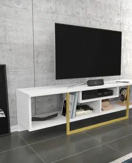 TV stolek Asal 150 - White, Gold