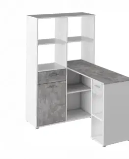 Stůl s regálem MINESON Tempo Kondela