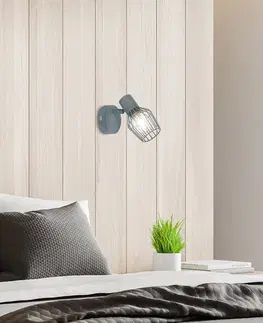 Nástěnná lampa 1X40W E14 šedá VIKING