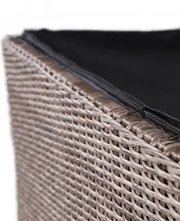 Zahradní úložný box polyratan 1037 l