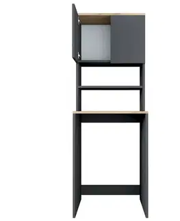Skříň nad pračku Karin Anthracite and Walnut