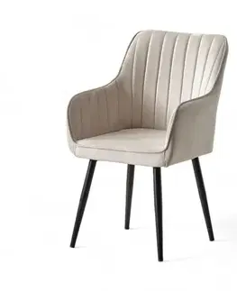 Sada židlí (2 kusy) Nova - Cream, Black