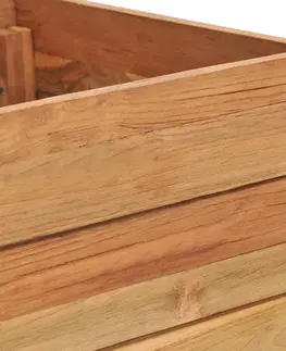 Zahradní truhlík teakové dřevo Dekorhome