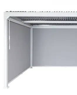 Bioklimatická pergola HWC-L41 3x3 se 3 bočními stěnami