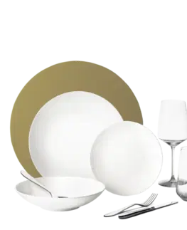 Startovací set nádobí 60 ks — Premium Platinum Line gold - W0182