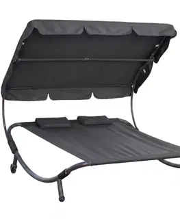 Relaxační lehátko pro 2 osoby Craftfield Bahama, černá