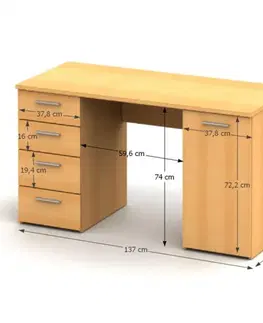 Psací stůl EUSTACH NEW Tempo Kondela