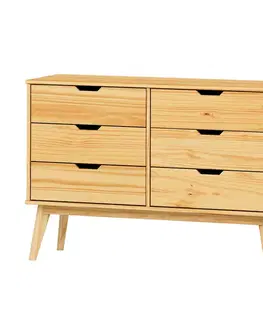 Komoda 3+3 zásuvky BONITO lak