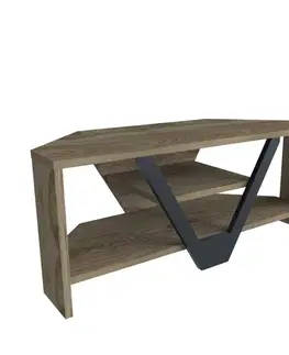 TV stolek Karin - Walnut, Black