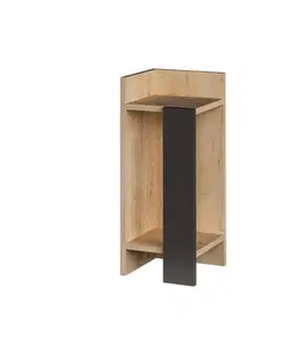 Noční stolek Elos left - Oak, Anthracite