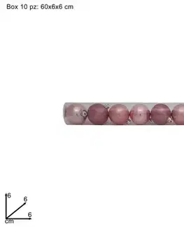 PROHOME - Koule vánoční 6cm růžové balení 10ks