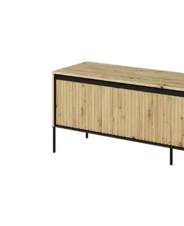 Dig-net nábytek TV stolek SWING TR-05 s LED osvětlením | dub artisan