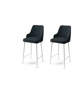 Sada barových židlí Enox Anthracite and White, 2 ks, 2 ks
