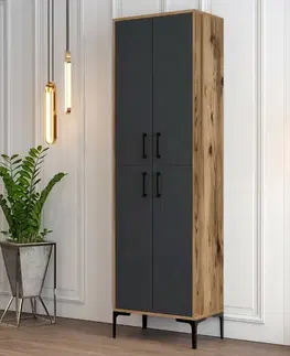 Skříň Berlin Walnut and Anthracite