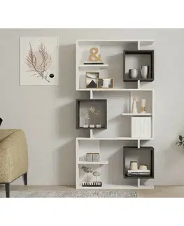 Knihovna Icardi Anthracite and White