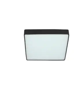 Stropní lampa Quattro čtvercová stropní lampa černá 35x35 18W LED 4000K bílé stínidlo