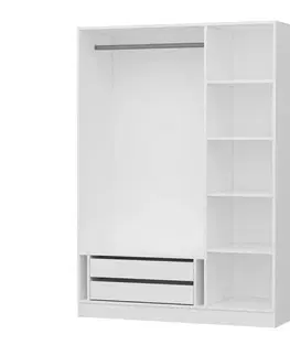 Šatní skříň Kale 3 Mebran Kapak 190 - White