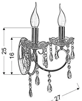 Nástěnná lampa AURORA 2xE14 Candellux