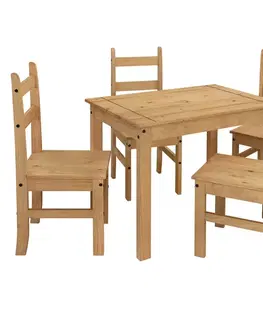 Stůl + 4 židle CORONA 3 vosk