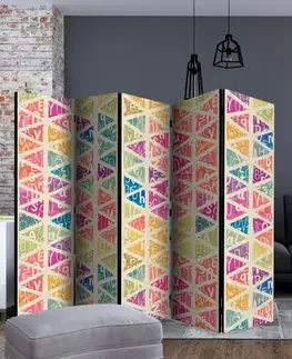 Paraván Letters and Triangles Dekorhome